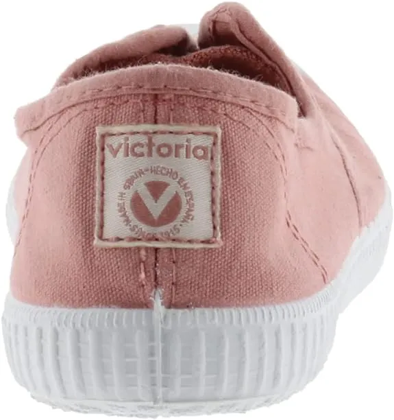 (106623) Women's canvas trainers with elastic - Nude
