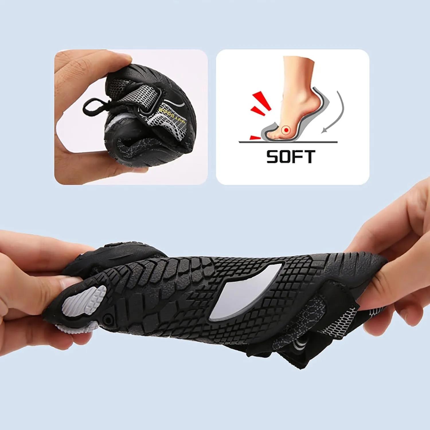 Adult Water Shoes Men Size 10.5 Slip on for Men Women Water Hiking Shoes for Women Non Slip Extra Wide Water Shoes Aqua Sports Outdoor Shoes Aqua Socks for Swim Beach Pool Surf Yoga