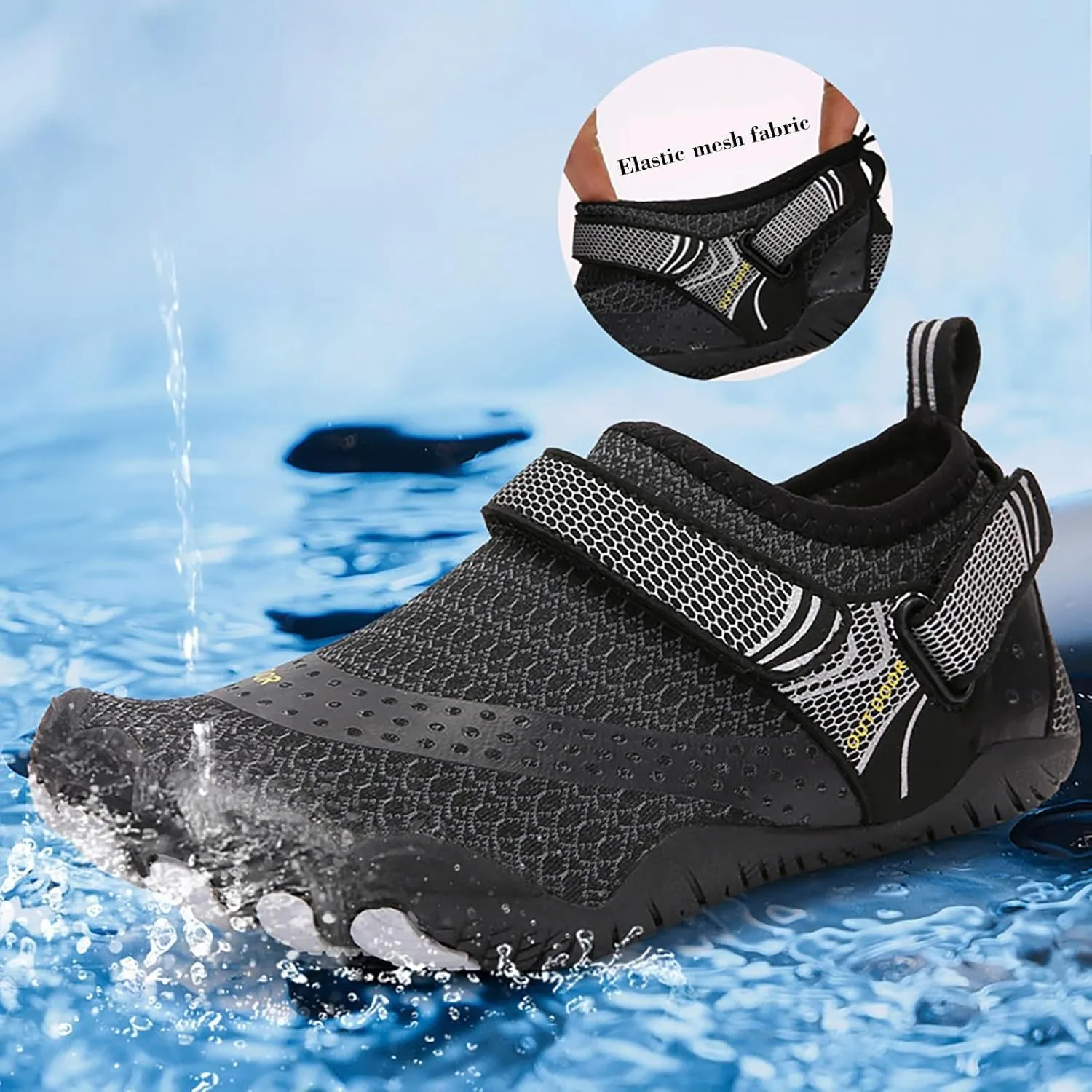Adult Water Shoes Men Size 10.5 Slip on for Men Women Water Hiking Shoes for Women Non Slip Extra Wide Water Shoes Aqua Sports Outdoor Shoes Aqua Socks for Swim Beach Pool Surf Yoga