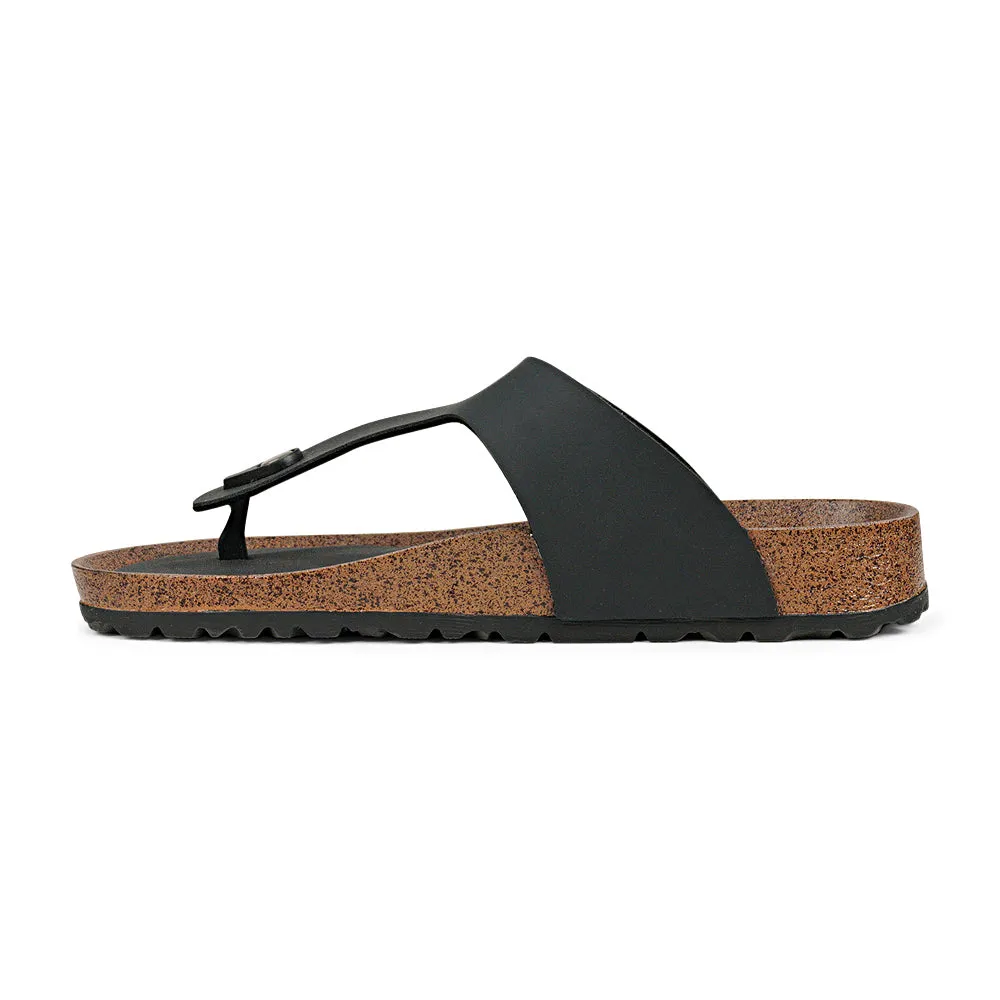 Mens Durable Matte Finish Toe-Post Sandals by Bata