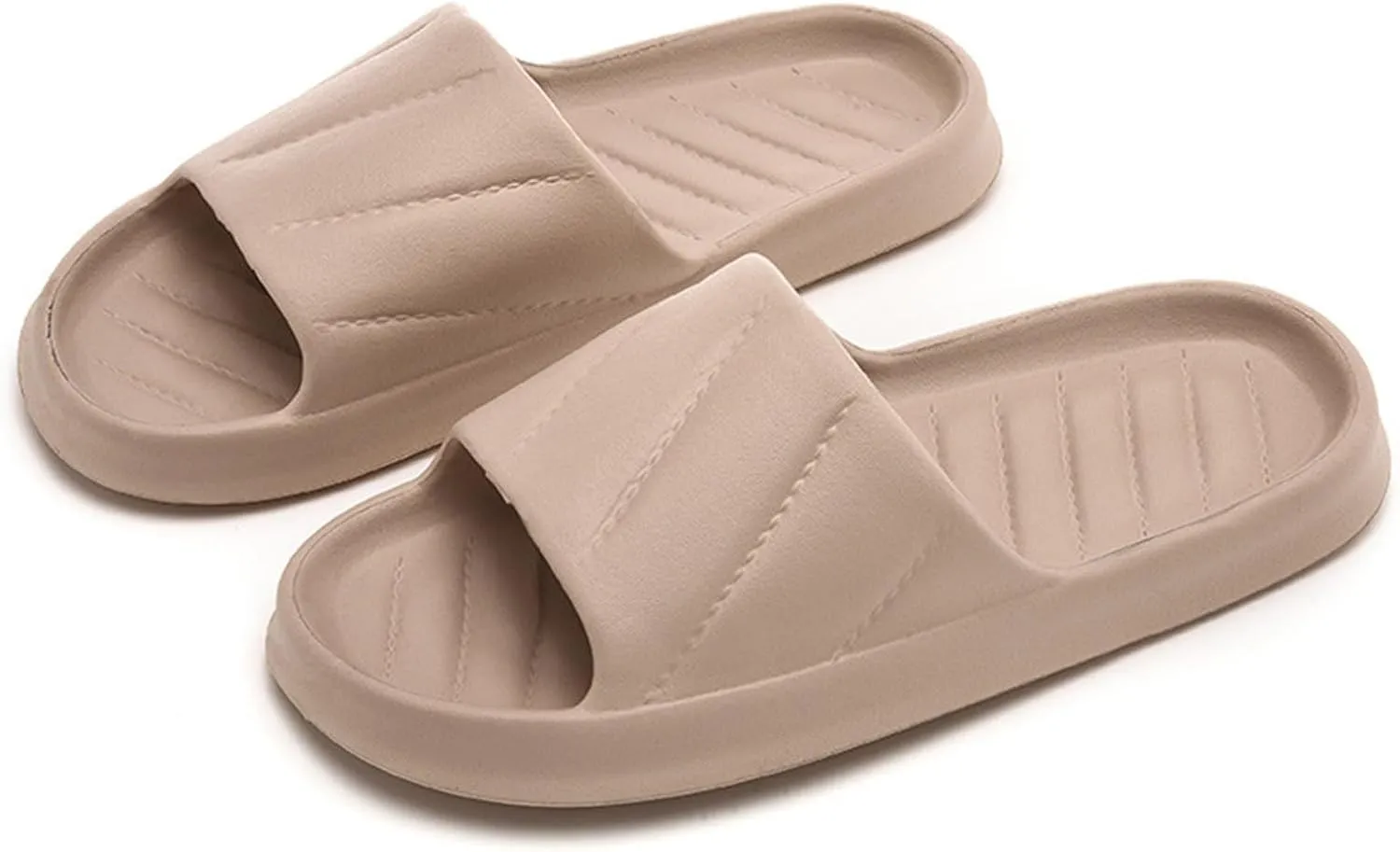 Bath Slippers Mens Pillow Slippers Womens Shower Shoes Indoor Slipper Non Slip Open Toe Bath Bedroom College Dorm
