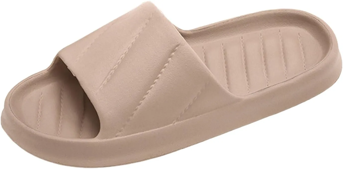 Bath Slippers Mens Pillow Slippers Womens Shower Shoes Indoor Slipper Non Slip Open Toe Bath Bedroom College Dorm