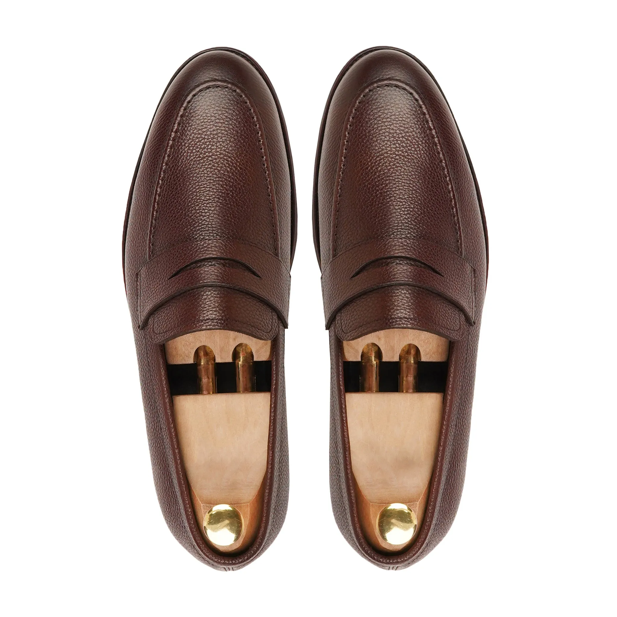 Bruin - Men's Oxblood Pebble Grain Leather Loafer