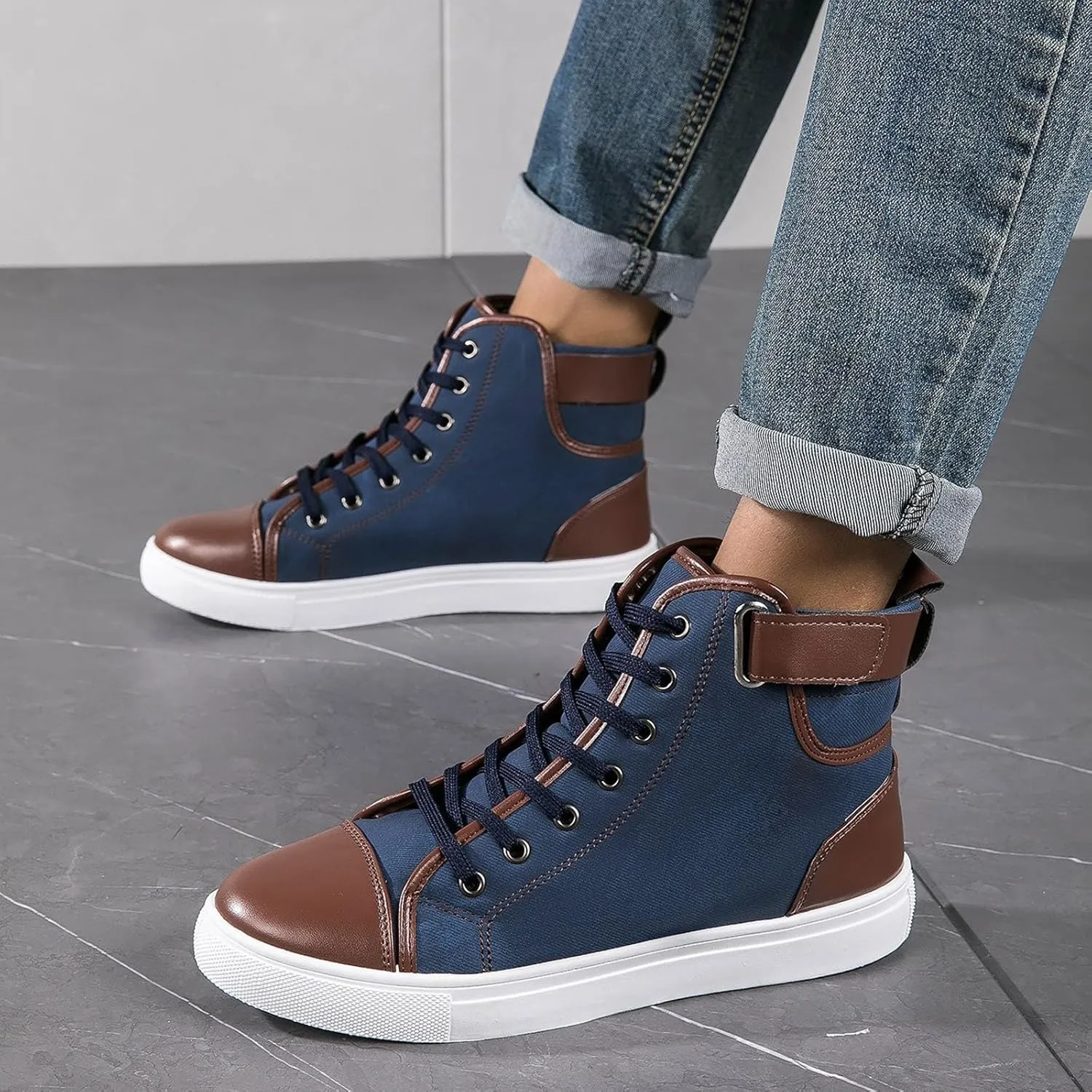 Casual Walking Shoes Mens Shoes Lightweight Casual PU Sneakers Walking for Men