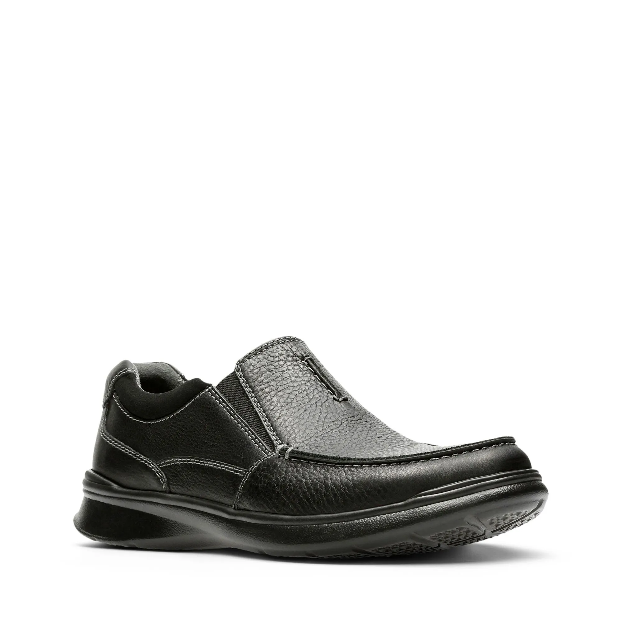 Clarks Cotrell Free Black Oily Leather - Standard Width