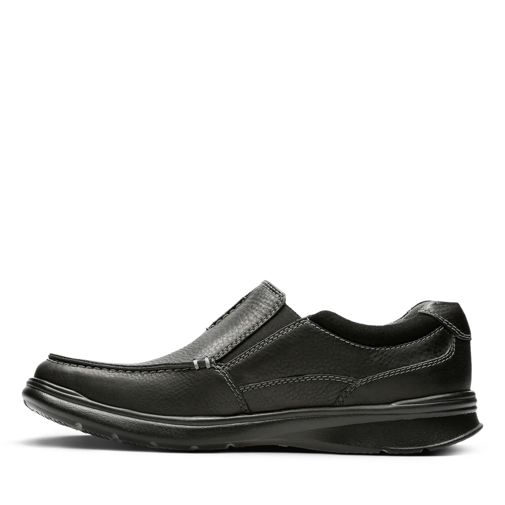 Clarks Cotrell Free Black Oily Leather - Standard Width