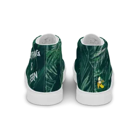 Everything is Fern Men’s high top canvas shoes