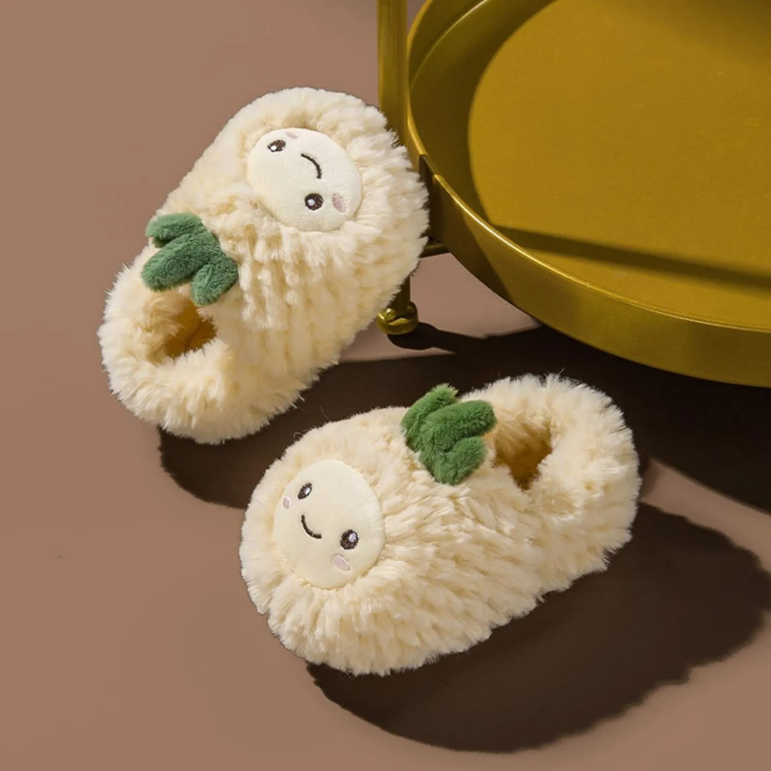 Fashion Autumn and Winter Boys and Girls Slippers Flat Bottom Soft Lightweight Comfortable Warm Cover Toddler for Girls