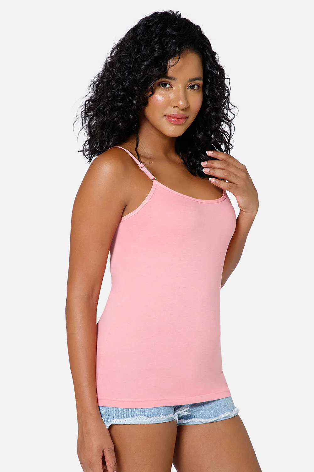 Full Coverage Non-Wired Non-Padded Cotton Intimacy Slip Camisole - IN08