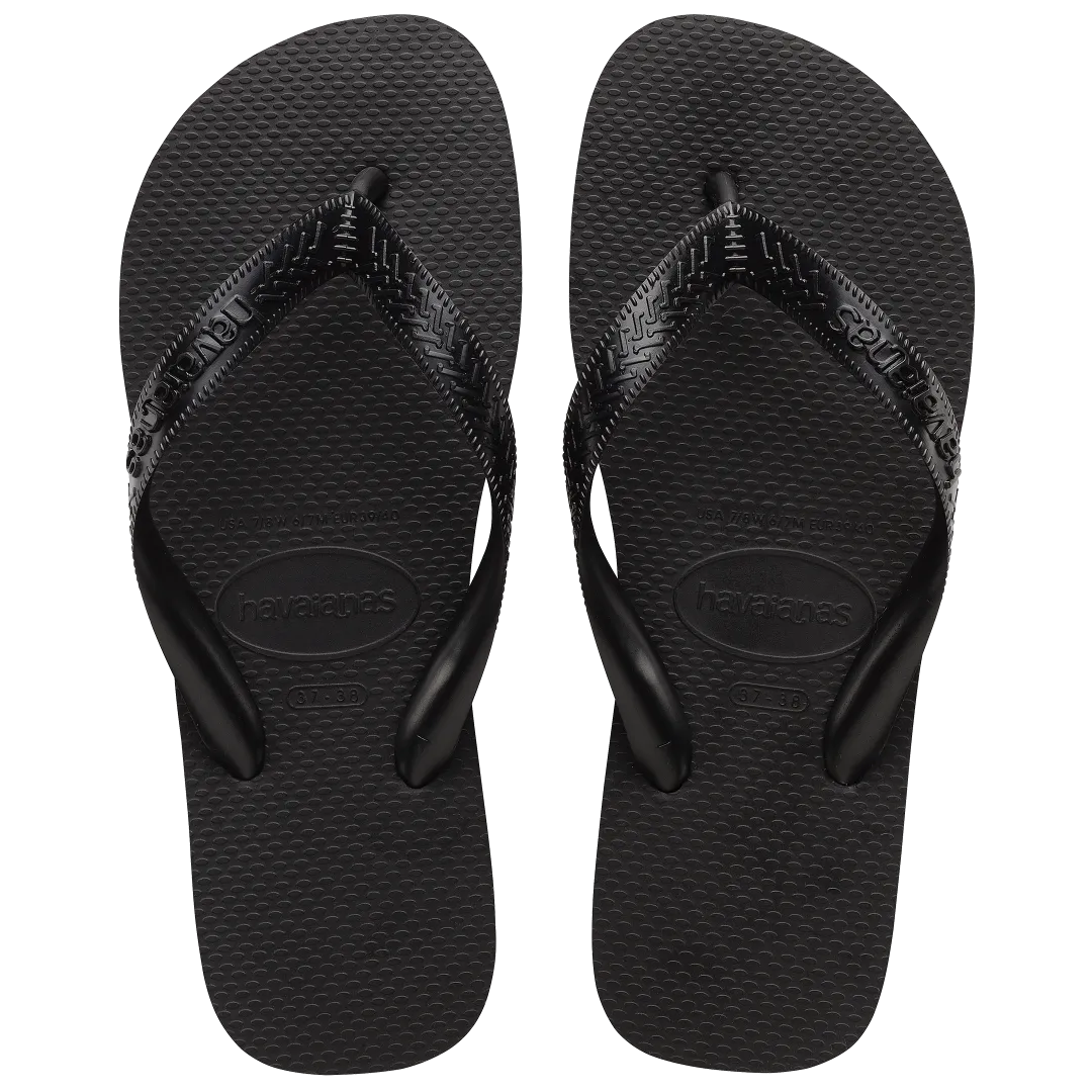Havaianas Unisex Top Sandal Black