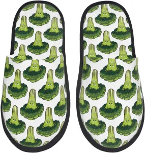 House Slippers for Womens Men - cute broccoli Soft House Shoes Fuzzy Slippers, Lightweight Slip-On Cozy House Slippers for Womens Indoor Outdoor