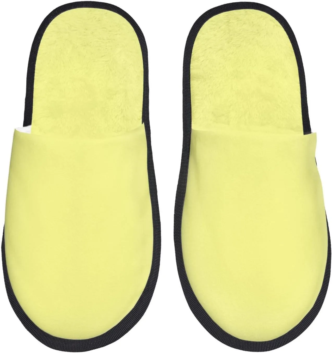 House Slippers for Womens Men - light-yellow Soft House Shoes Fuzzy Slippers, Lightweight Slip-On Cozy House Slippers for Womens Indoor Outdoor