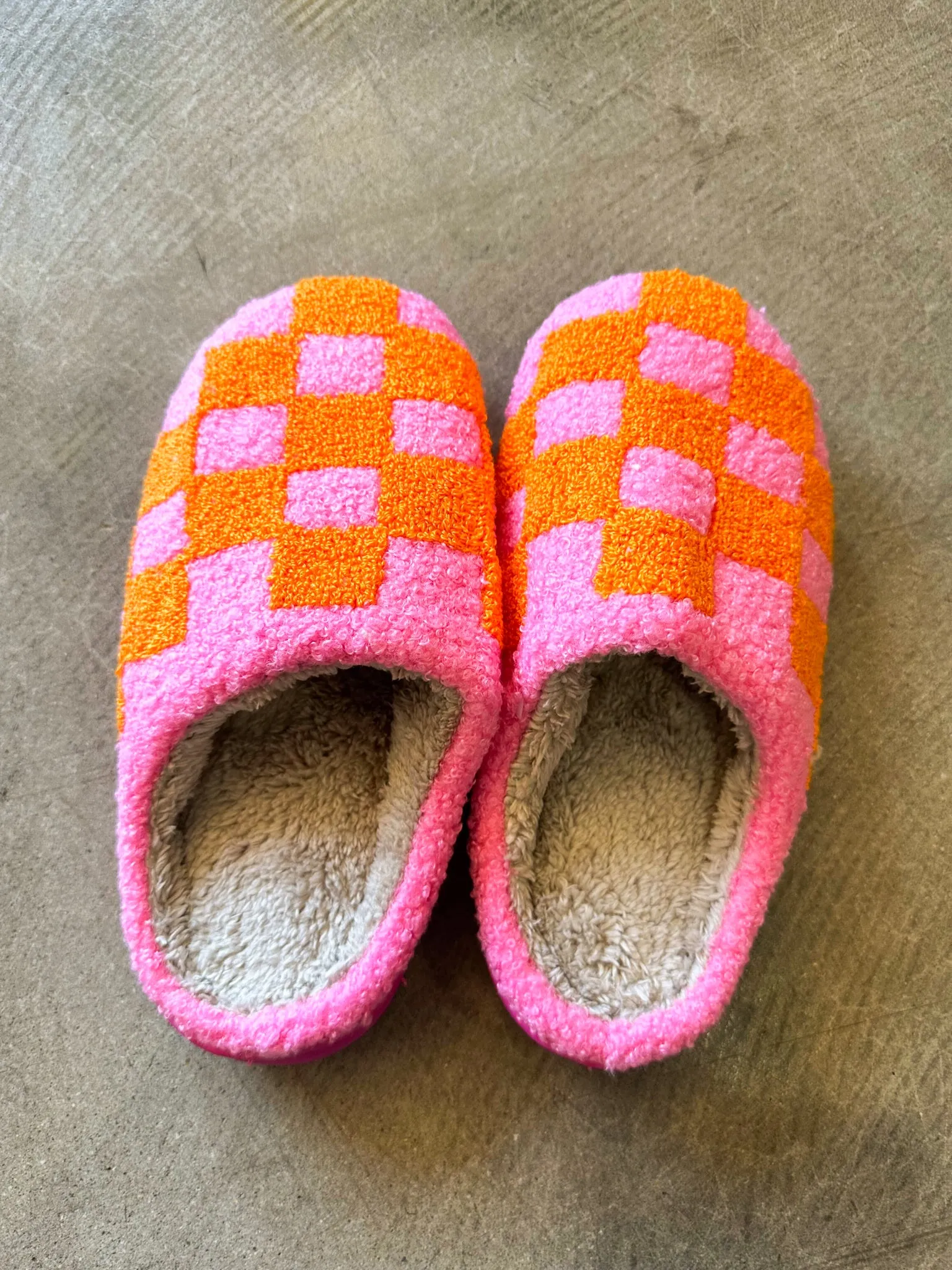 Just Checking In Fuzzy Slippers