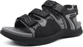 KuaiLu Mens Hiking Sandals with Arch Support Orthopedic Walking Recovery Sandals for Plantar Fasciitis Open Toe Summer Athletic Sport Comfortable Cushion Breathable Outdoor Water Sandals Size7-13