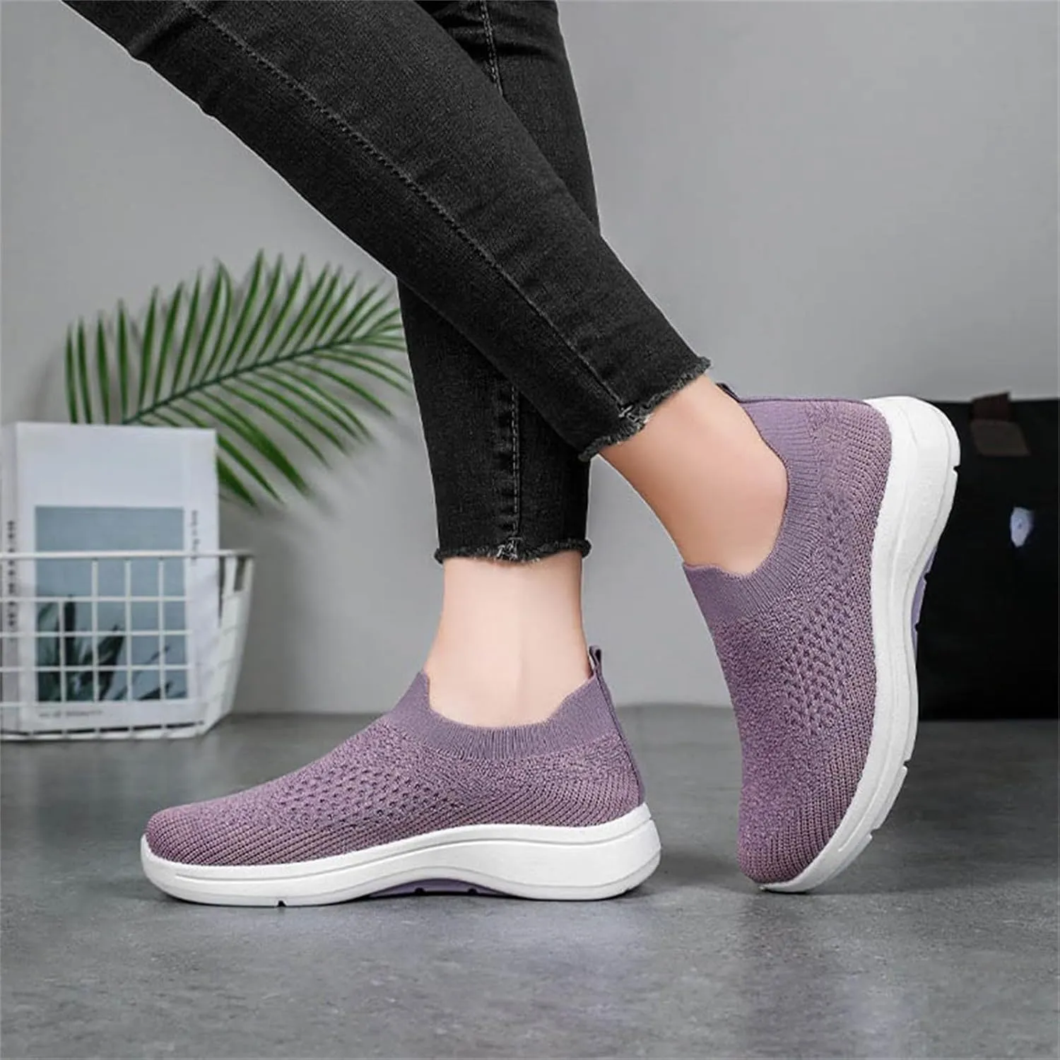 Men Mesh Sneaker Orthopedic Casual Sneaker with Arch Support Breathable Lightweight Comfortable Running Shoes Wide Width Walking Shoes