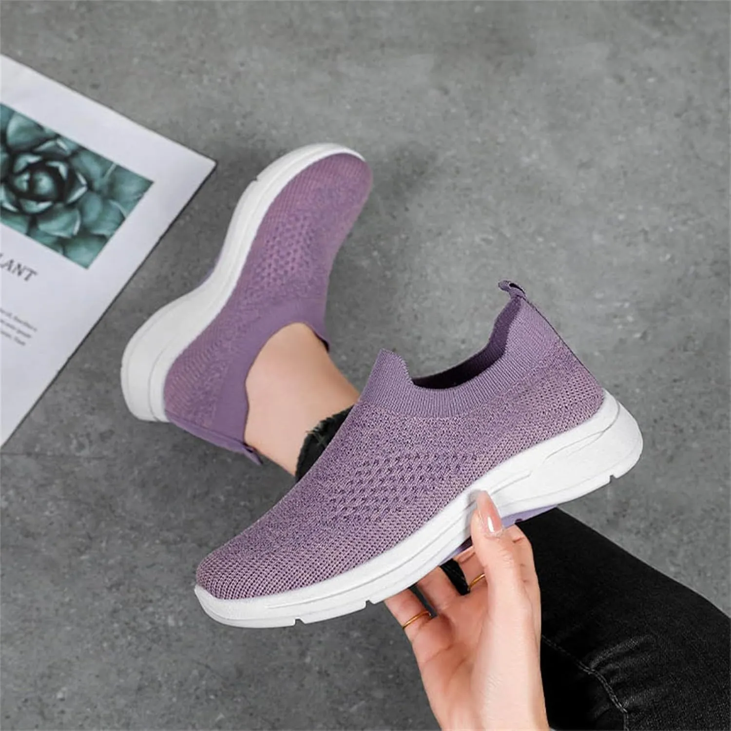 Men Mesh Sneaker Orthopedic Casual Sneaker with Arch Support Breathable Lightweight Comfortable Running Shoes Wide Width Walking Shoes