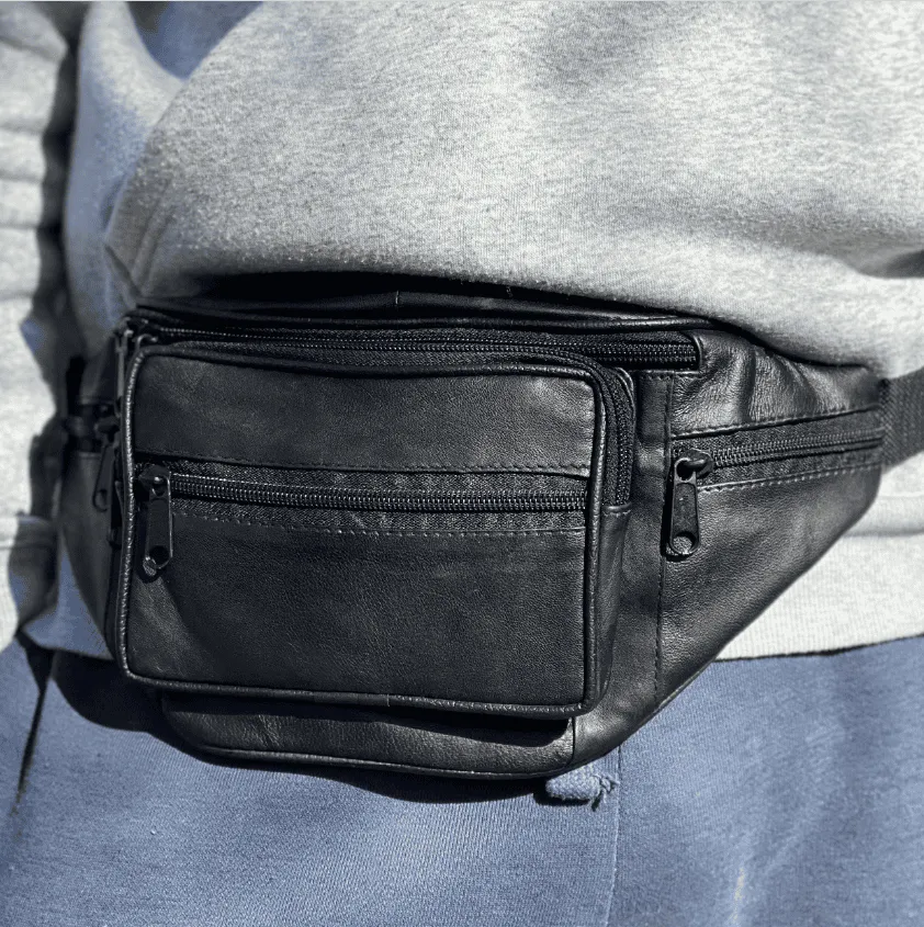 Men's Leather Bum Bag
