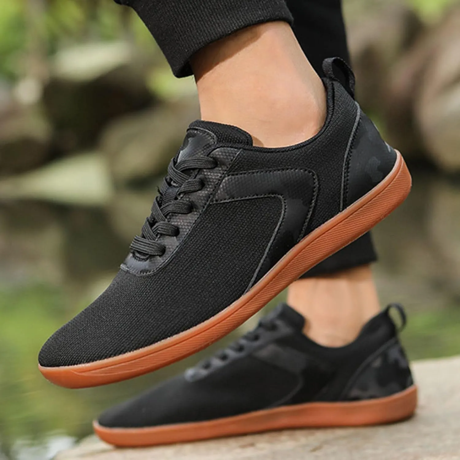 Mens Loafers & Slip-Ons Unisex Thin Soled Wide Last Casual Sneakers Light-Weight Walking Shoes Comfortable