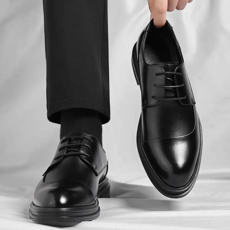 Men's Patent Leather Formal Business Dress Shoes Comfort Business Casual Oxford Shoes for Men
