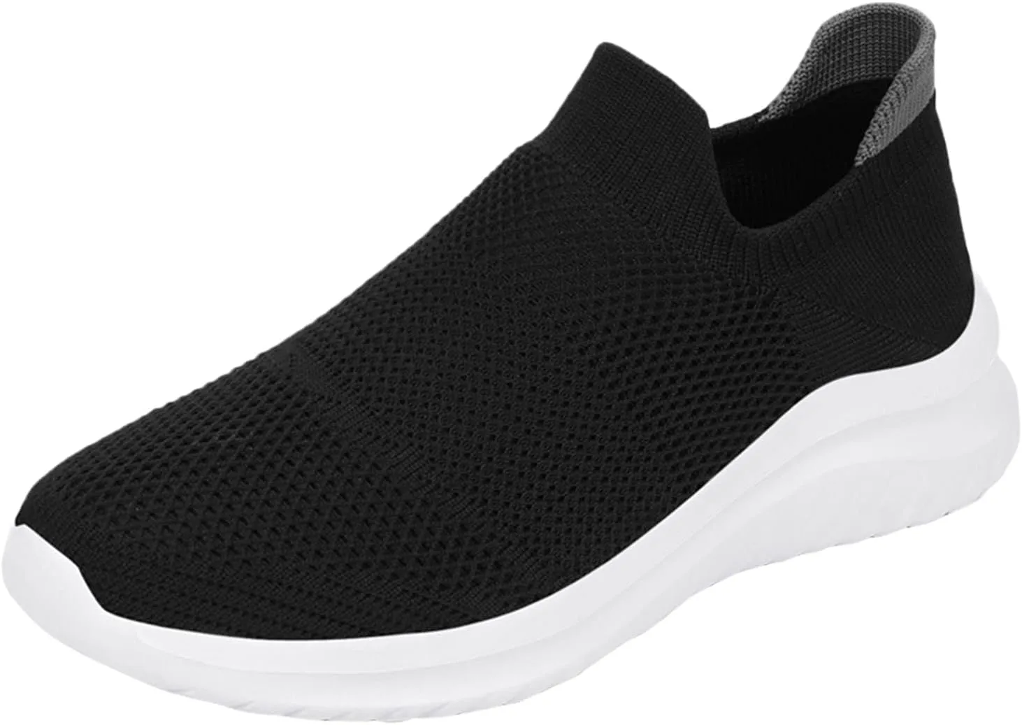 Men's Running Tennis Shoes Breathable Walking Shoes Slip on Sport Athletic Casual Mesh Trainer (Multicolor, 12)