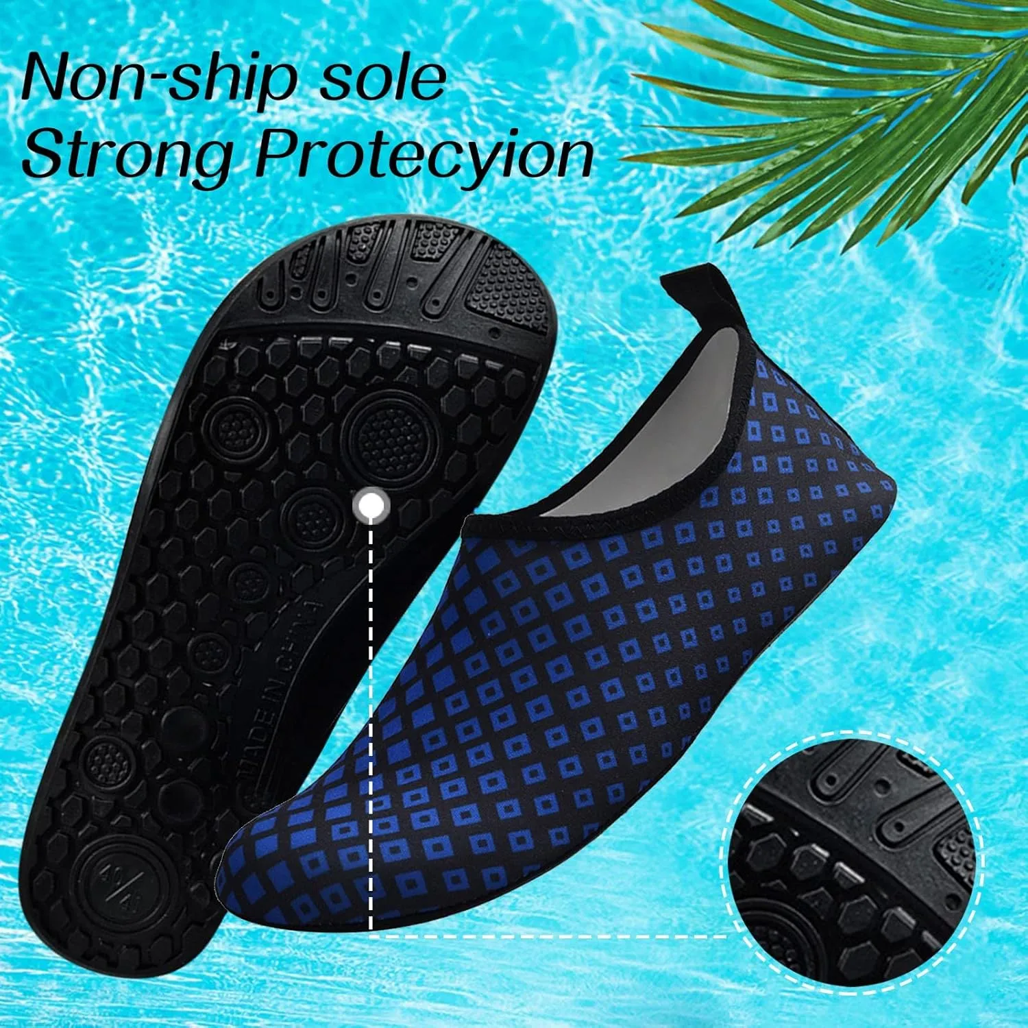Mens Size 9 Wide Water Shoes Breathable Non Slip Athletic Water Hiking Shoes Women Cute Water Shoes for Women Summer Quick Dry Sandals Slippers for Pool Beach Surf Walk Water Yoga