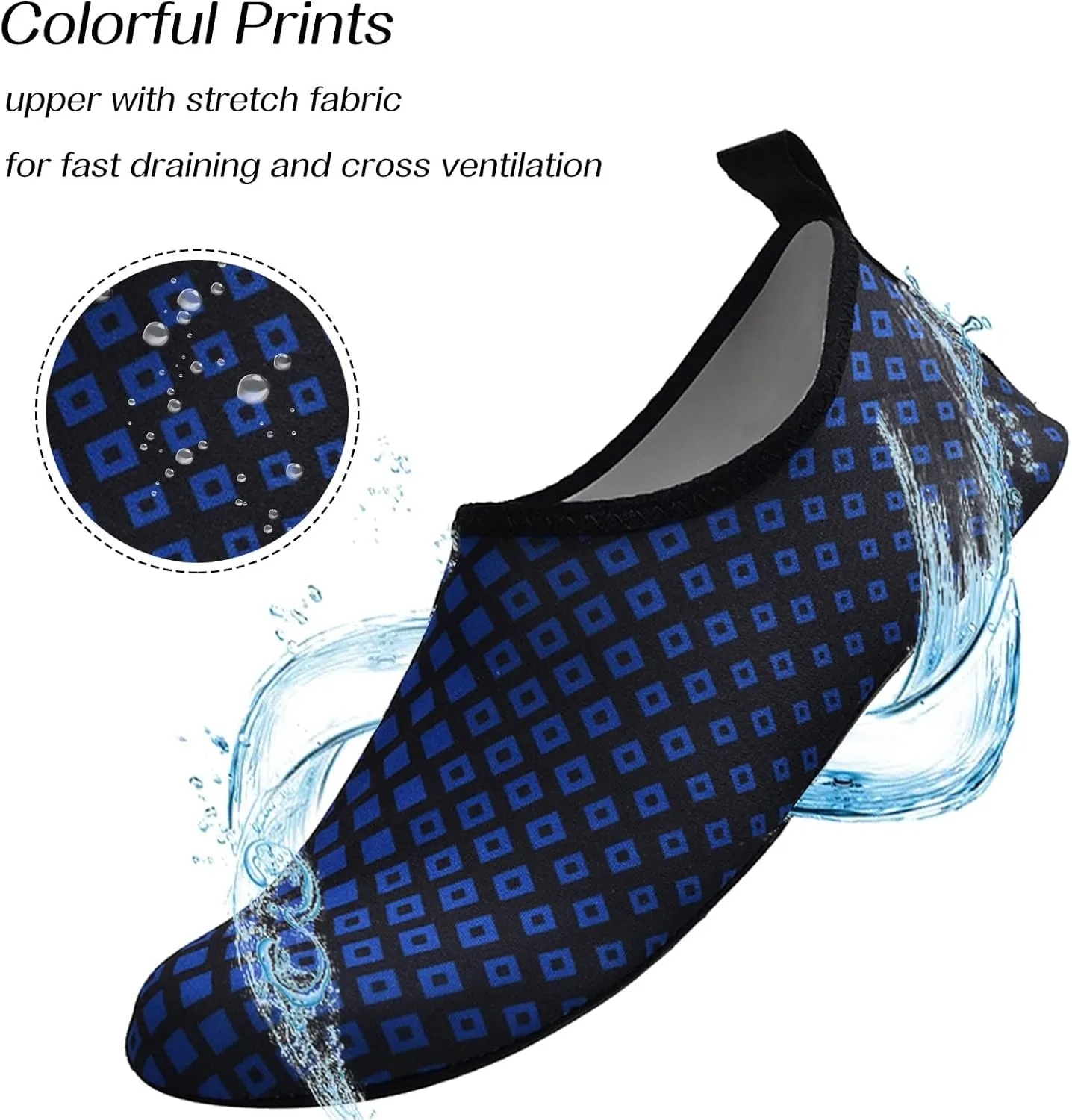 Mens Size 9 Wide Water Shoes Breathable Non Slip Athletic Water Hiking Shoes Women Cute Water Shoes for Women Summer Quick Dry Sandals Slippers for Pool Beach Surf Walk Water Yoga