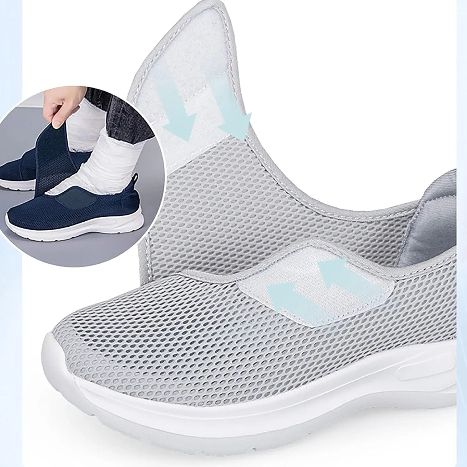 Orthocomfort Shoes for Women Men Breathable Mesh Wide Width Walking Running Sneakers Lightweight Arch Support Sneakers