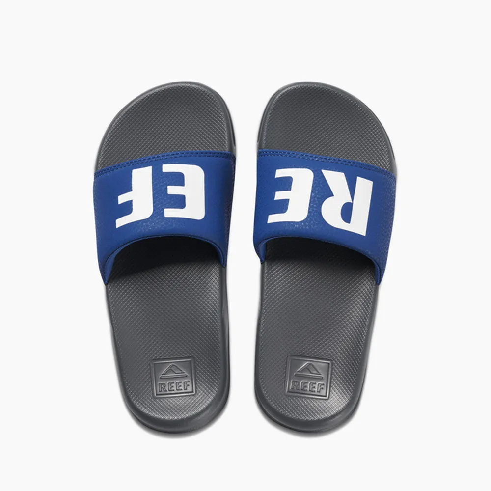 Reef Kids One Slide Sandals  - Grey/Blue