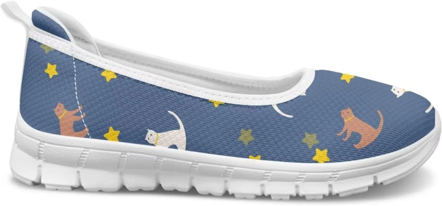 Slip On Casual Shoes Comfortable Lightweight Art Travel Shoes Ladies Flat Stylish Loafers SizeUS 6-11