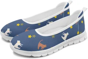 Slip On Casual Shoes Comfortable Lightweight Art Travel Shoes Ladies Flat Stylish Loafers SizeUS 6-11