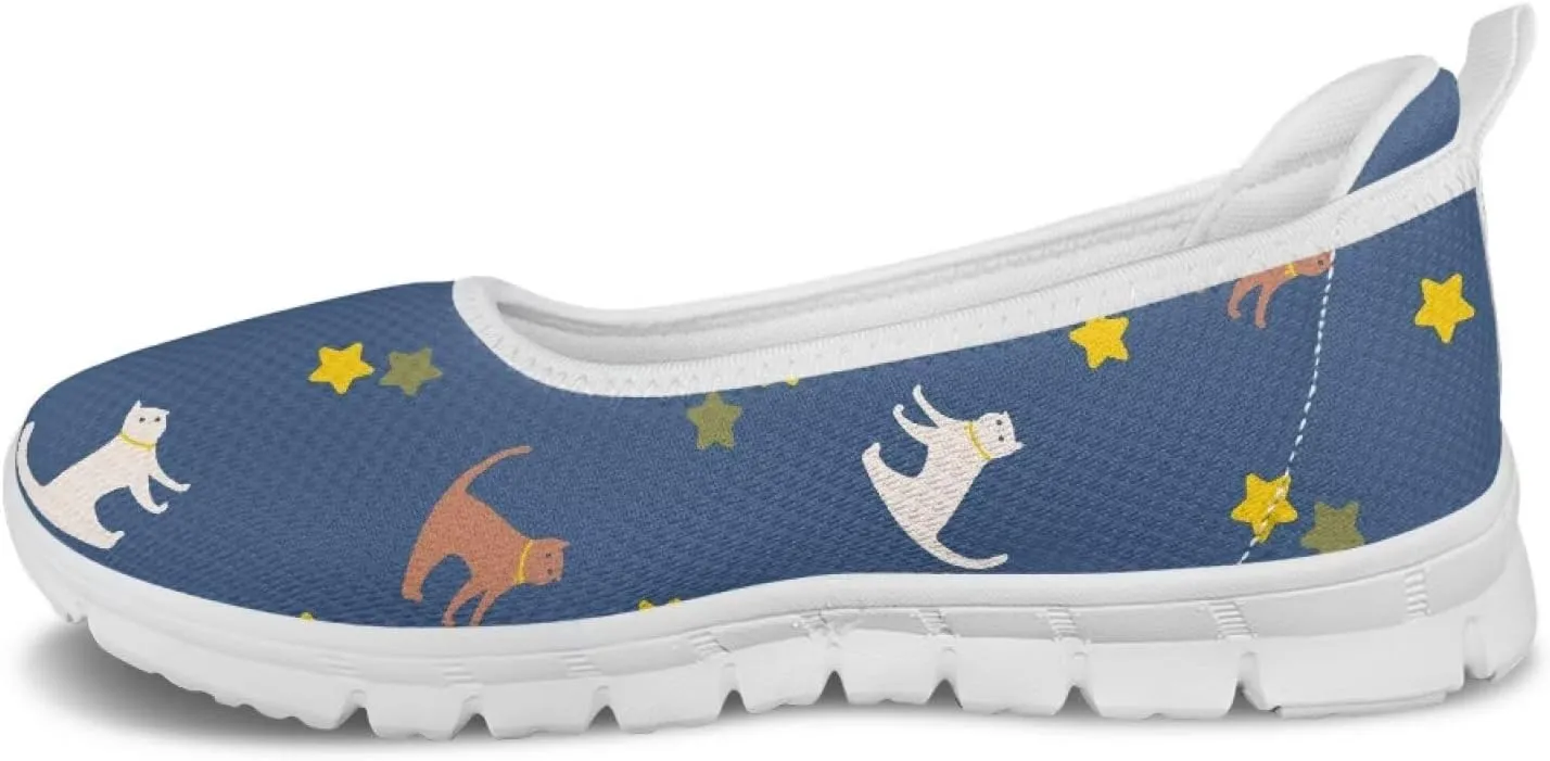 Slip On Casual Shoes Comfortable Lightweight Art Travel Shoes Ladies Flat Stylish Loafers SizeUS 6-11
