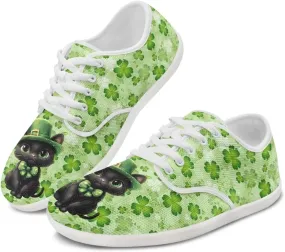 St. Patrick's Day Women's Leisure Shoes Business Flat Walking Sneakers Travel Work Business Loafer