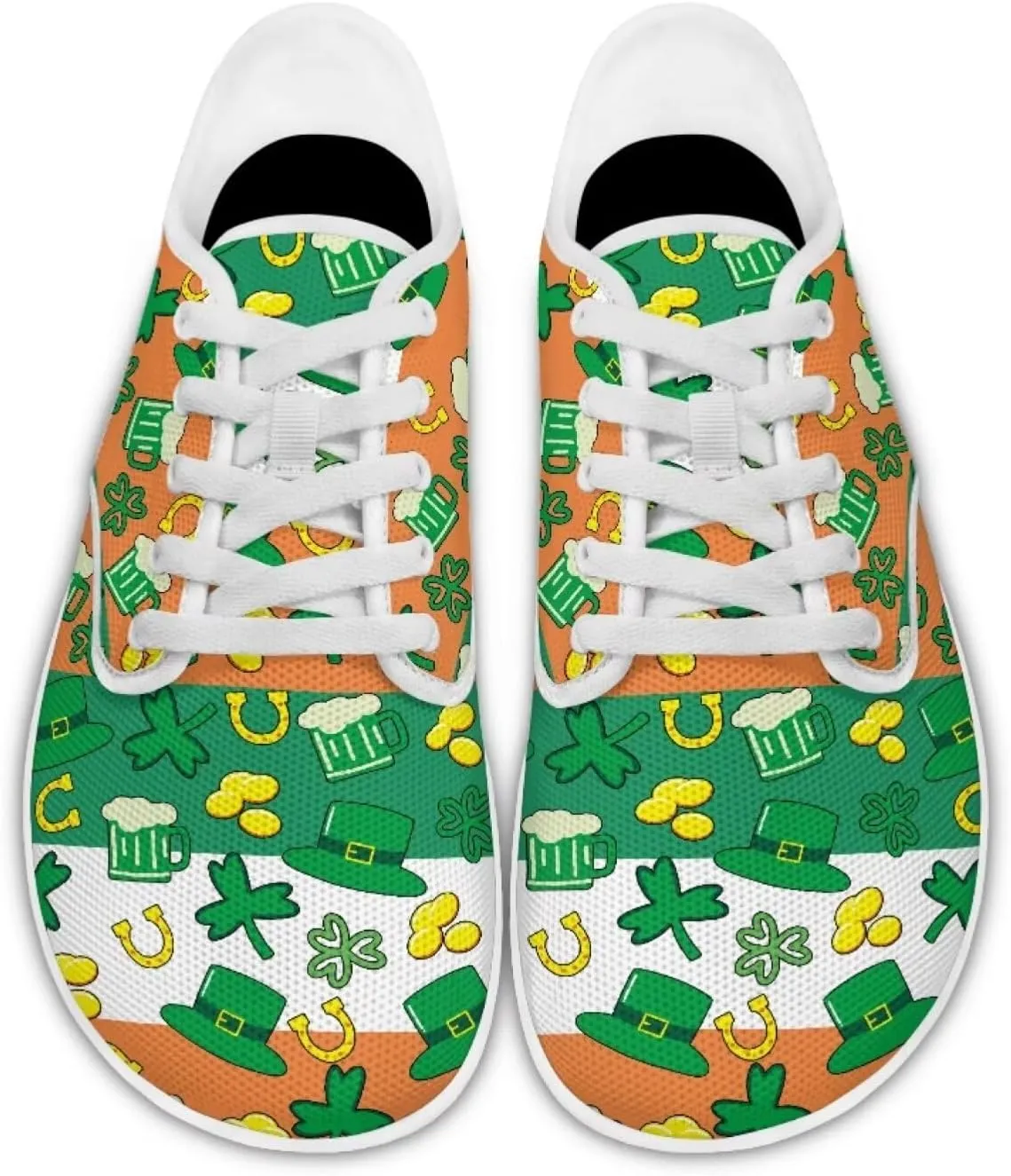 St. Patrick's Day Women's Leisure Shoes Business Flat Walking Sneakers Travel Work Business Loafer