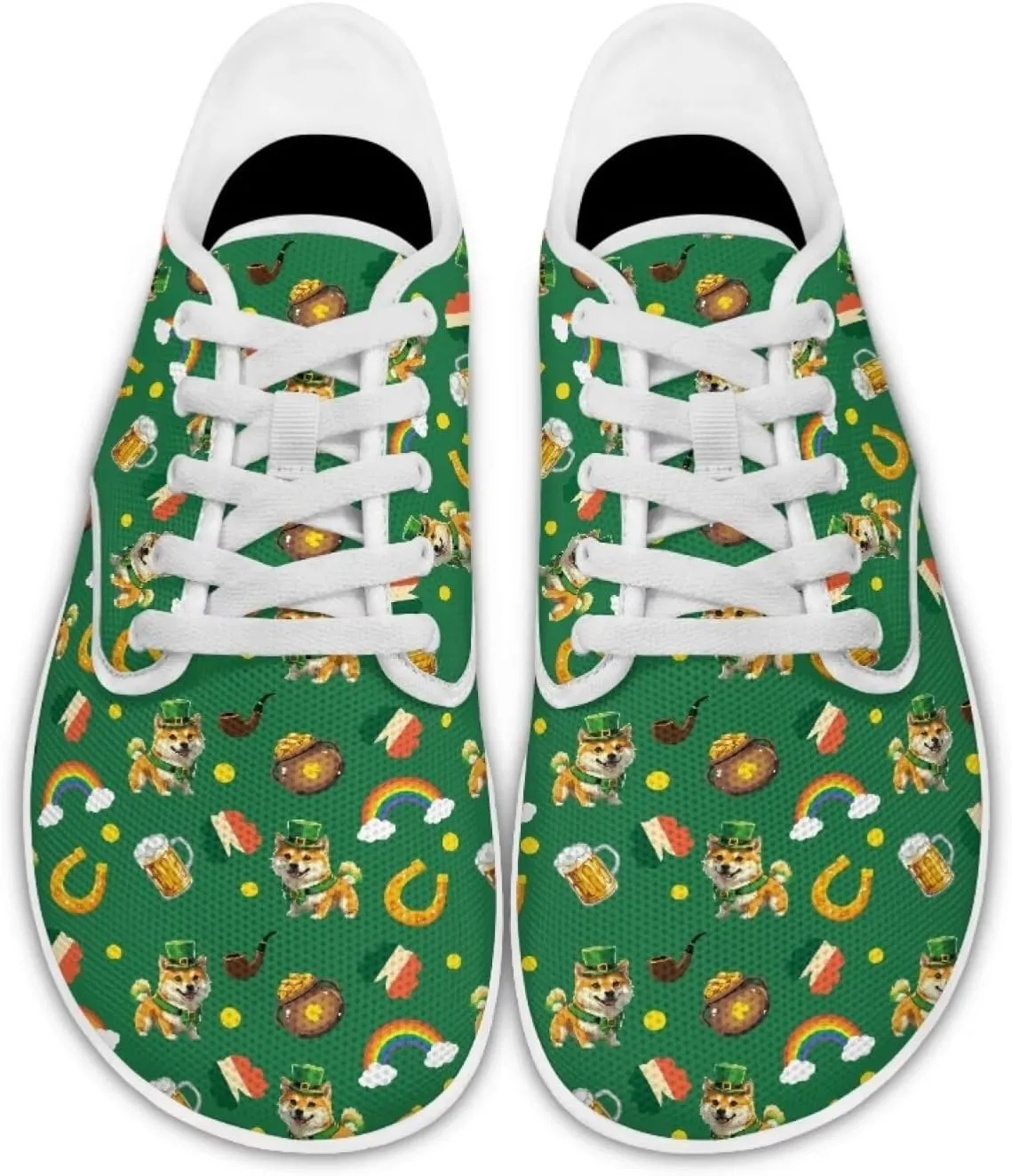 St. Patrick's Day Women's Leisure Shoes Business Flat Walking Sneakers Travel Work Business Loafer