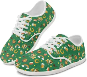 St. Patrick's Day Women's Leisure Shoes Business Flat Walking Sneakers Travel Work Business Loafer