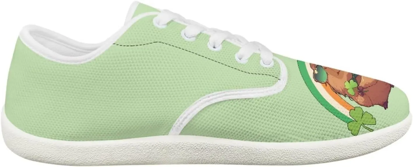 St. Patrick's Day Women's Leisure Shoes Business Flat Walking Sneakers Travel Work Business Loafer