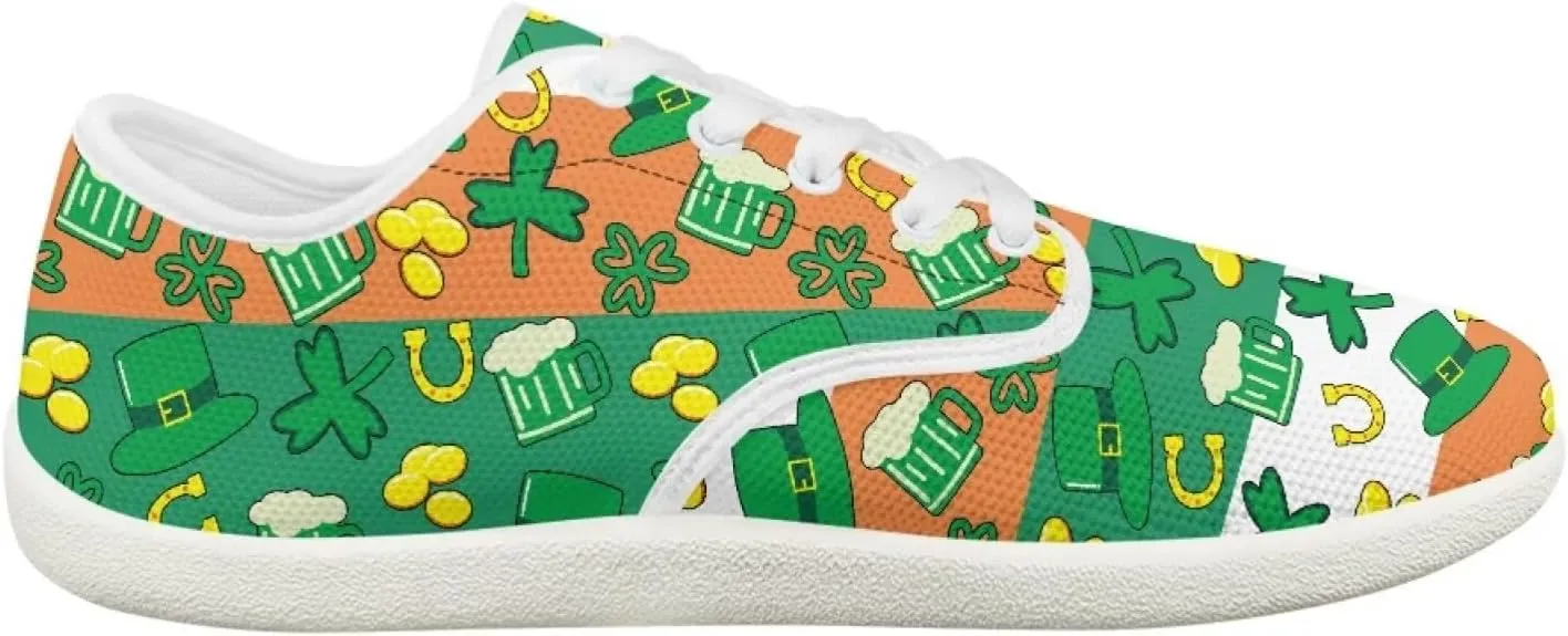 St. Patrick's Day Women's Leisure Shoes Business Flat Walking Sneakers Travel Work Business Loafer