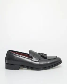 Tomaz HF070 Men's Noir Classic Tassel Loafers (Black)