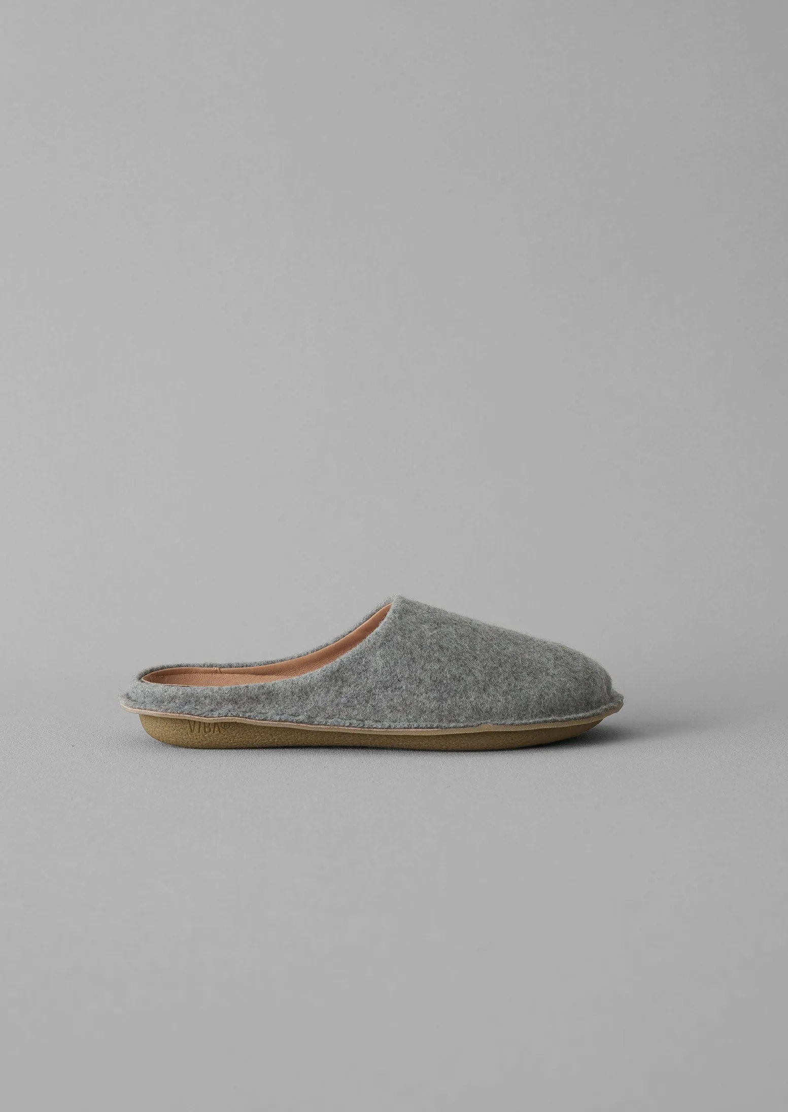 Vibae Roma Felt Slippers | Grey